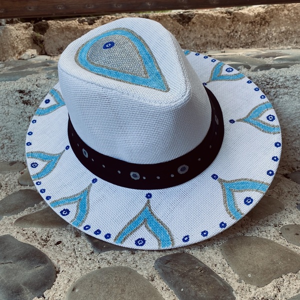 Καπέλο Παναμα - Naxos island - απαραίτητα καλοκαιρινά αξεσουάρ, ψάθινα - 2
