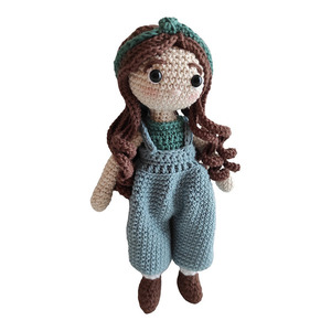 Χειροποίητη πλεκτή κούκλα Jolie - crochet, λούτρινα, κουκλίτσα, amigurumi, πλεχτή κούκλα