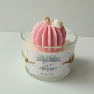 Τhe "Pink Cactus" candle - αρωματικά κεριά