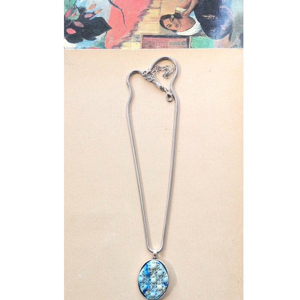 "old glory" Handcarved pendant (24cm total height) - ορείχαλκος, πηλός, κοντά, boho, μενταγιόν - 3