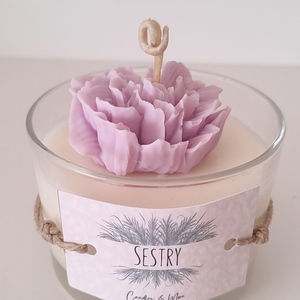 Τhe "lilac flower" candle - αρωματικά κεριά
