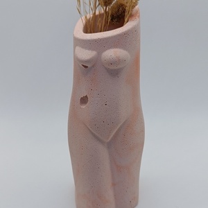Χειροποίητο Βάζο σε σχήμα γυναικείου σώματος για αποξηραμένα λουλούδια - 3