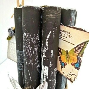 Διακοσμητικό σταντ book folding - ξύλο, χαρτί, διακοσμητικά - 5