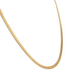 Κολιέ Αλυσίδα Φίδι από Ατσάλι σε Χρυσό Χρώμα - αλυσίδες, επιχρυσωμένα, μακριά, ατσάλι, φθηνά