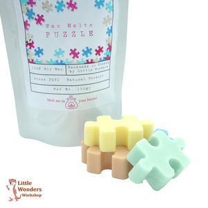 Wax Melts Puzzle - Χειροποίητα Φυτικά Αρωματικά σε άρωμα και χρώμα της επιλογής σας, 245γρ - κερί, αρωματικά κεριά, αρωματικό χώρου, κερί σόγιας - 2