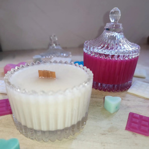 Χειροποίητο κερι σόγιας 110ml σε γυάλινη φοντανιέρα - αρωματικά κεριά, κεριά, κερί σόγιας, soy wax - 3
