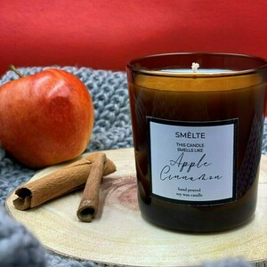 Κερί Σόγιας με Άρωμα Μήλο - Κανέλα - αρωματικά κεριά - 2