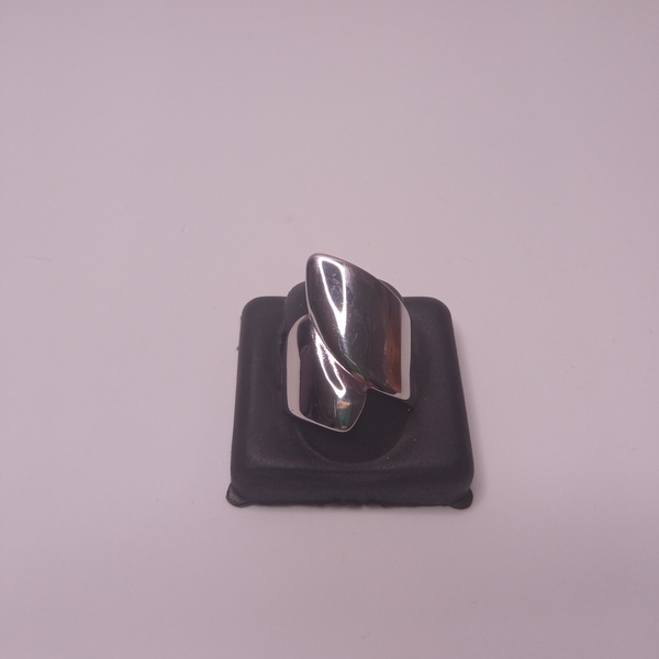 Δαχτυλίδι ατσάλι σε ασημί χρώμα ρυθμιζόμενο - επάργυρα, ατσάλι, μεγάλα, αυξομειούμενα - 2
