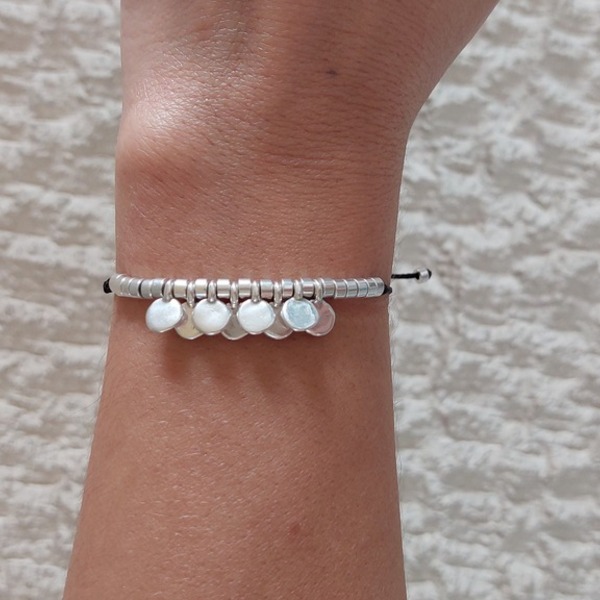 Silver plated (with 1000 silver) bracelet - ασήμι, επάργυρα, φλουριά, χεριού, αυξομειούμενα