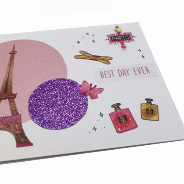 Ευχετήρια Κάρτα με σχέδιο Paris - γυναικεία, γάμος, γενέθλια, επέτειος, γενική χρήση - 2