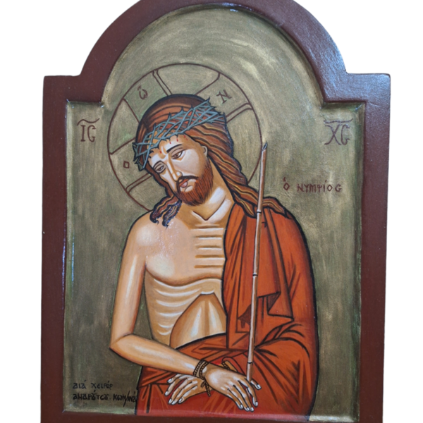Χειροποίητη αγιογραφια Χριστός Νυμφιος - πίνακες & κάδρα - 2