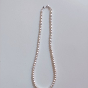 Fresh pearl necklace - ασήμι, μαργαριτάρι, ασήμι 925, πέρλες - 2