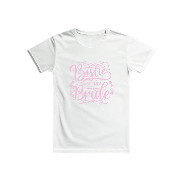 Γυναικείο T-Shirt λευκό για πάρτι νύφης - Bestie of the Bride - t-shirt, είδη για πάρτυ - 3