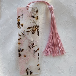 "Flower Blossom Bookmarks" Σελιδοδείκτες από υγρό γυαλί - γυαλί, σελιδοδείκτες, αποξηραμένα άνθη - 2