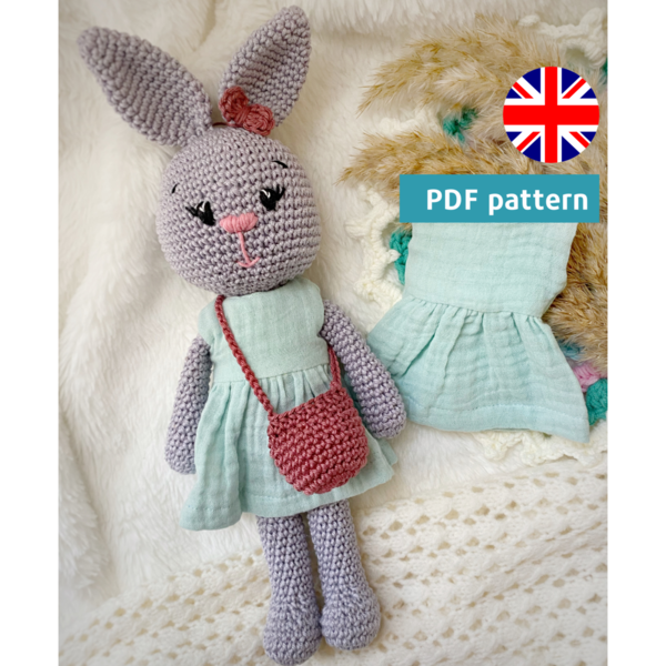 Pattern amigurumi bunny in English πατρόν πλεκτό κουκλακι κουνελάκι - λούτρινα, amigurumi, DIY