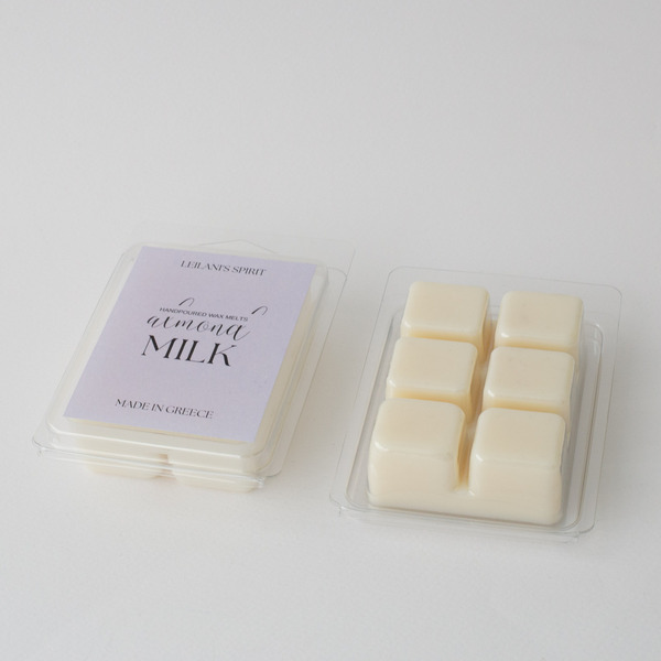 Soy Wax Melts (Αρωματική μπάρα σόγιας) - Almond Milk (Γάλα Αμυγδάλου) (90 gr.) - αρωματικά χώρου, waxmelts