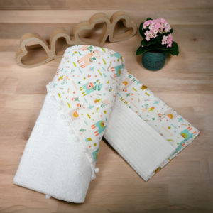 Πετσέτα μπάνιου κάπα με κουκούλα lama - κορίτσι, πετσέτες - 4