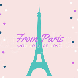 Paris Birthday E-Invitation - κορίτσι, birthday