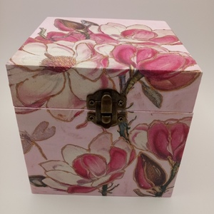 Λουλουδένιο κουτί - κορίτσι, κουτιά αποθήκευσης