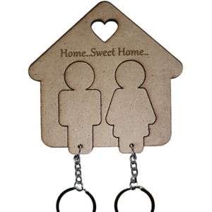 Ξύλινη θήκη κλειδιών και 2 μπρελόκ - ξύλο, ζευγάρια, σπιτιού, ειδη δώρων, μπρελοκ κλειδιών