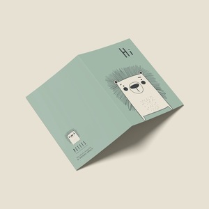 HI, HEDGEHOG | NURSERY GREETING CARD | 105 × 148,5mm - γενέθλια, γέννηση