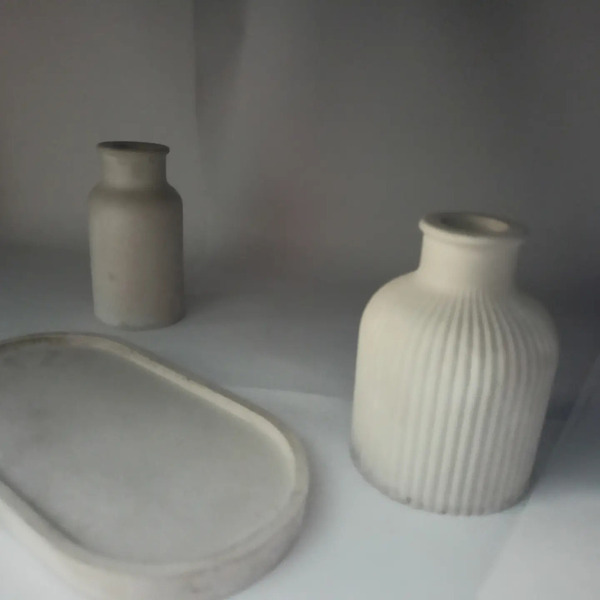 Tiny vase - βάζα & μπολ, τσιμέντο, γύψος - 2