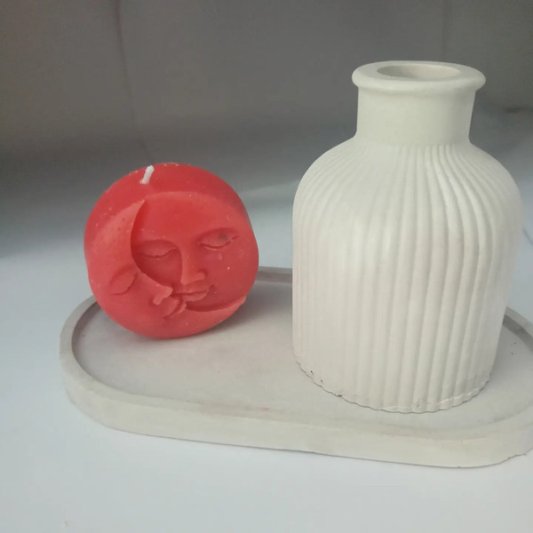 Tiny vase - βάζα & μπολ, τσιμέντο, γύψος - 4