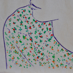 tote bag χειροποίητη, ζωγραφισμένη στο χέρι - ύφασμα, ζωγραφισμένα στο χέρι, ώμου, all day, tote - 3