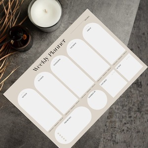 WEEKLY DESK PLANNER | A4 size (210 x 298mm) | horizontal layout | 50 undated planner sheets 80 g/m2 uncoated paper - τετράδια & σημειωματάρια - 2