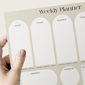 WEEKLY DESK PLANNER | A4 size (210 x 298mm) | horizontal layout | 50 undated planner sheets 80 g/m2 uncoated paper - τετράδια & σημειωματάρια - 3