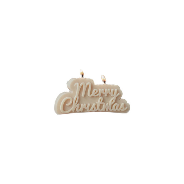Merry Christmas Sign - γυαλί, αρωματικά κεριά, κεριά & κηροπήγια