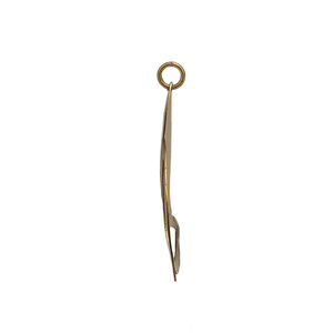 Χρυσόχρωμο χειροποίητο γυναικείο η αντρικό μενταγιόν σε σχήμα φύλλου - φύλλο, μπρούντζος, faux bijoux, μενταγιόν - 3