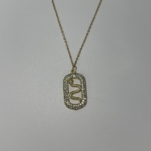 Golden Snake - charms, κοντά, ατσάλι - 2