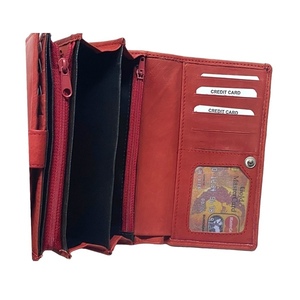 Γυναικείο Δερμάτινο Πορτοφόλι Κόκκινο 011-246-190-red - δέρμα, χειροποίητα, πορτοφόλια - 2