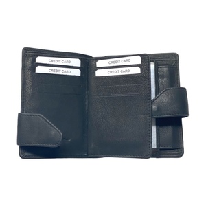 Unisex Δερμάτινο Πορτοφόλι Μαύρο 018-227-160-black - δέρμα, χειροποίητα, πορτοφόλια - 4