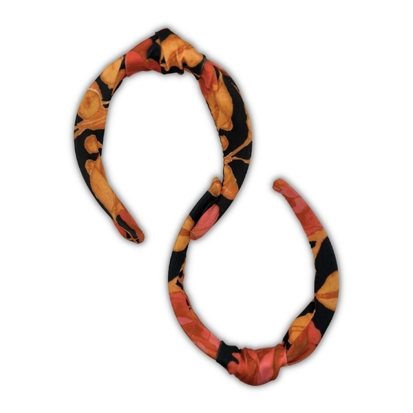 Amore knot hairband - ύφασμα, για τα μαλλιά, στέκες - 2