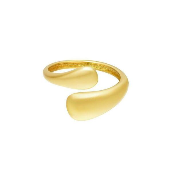 Ατσάλινο δαχτυλίδι με επιχρύσωση18K - επιχρυσωμένα, βεράκια, ατσάλι, αυξομειούμενα, φθηνά