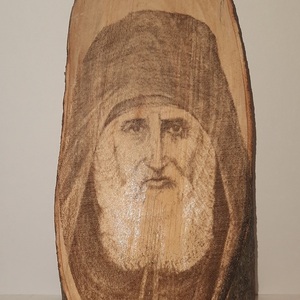 Άγιος Παΐσιος σε ξύλο ελιάς - ξύλο, διακοσμητικά