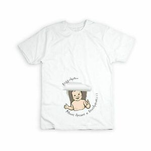Λευκό t-shirt για τις μέλλουσες μαμάδες - personalised