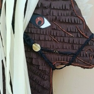 Άλογο / Horse Καφέ 50Χ40 εκ. - κορίτσι, αγόρι, πινιάτες, ζωάκια - 4
