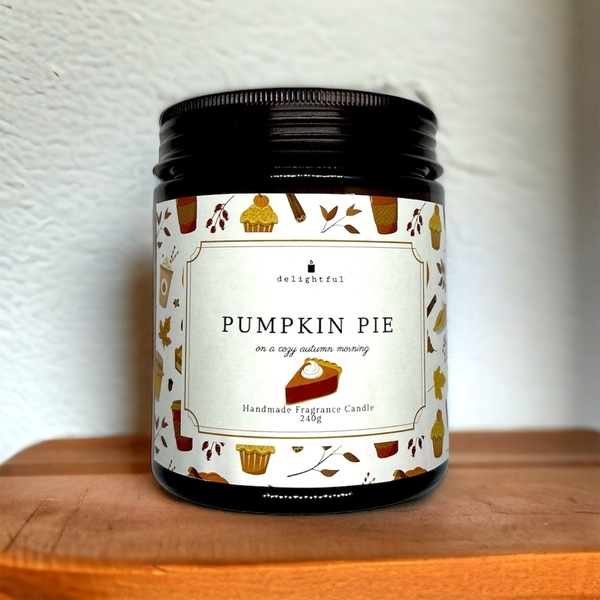 Pumpkin Pie Αρωματικό Κερί 240γρ - αρωματικά κεριά, φθινόπωρο - 3