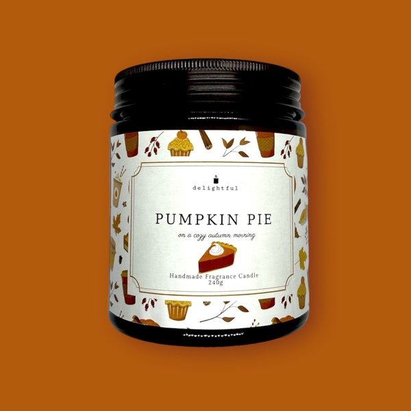 Pumpkin Pie Αρωματικό Κερί 240γρ - αρωματικά κεριά, φθινόπωρο - 5