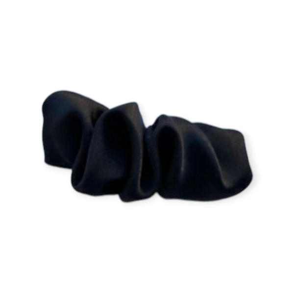 scrunchie barrette μαύρο - ύφασμα, μέταλλο, hair clips