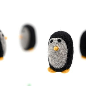 Διακοσμητικό μόμπιλε με πιγκουίνους - κρεμαστά, δώρο γεννεθλίων - 4