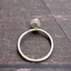 Ασημένιο γεωμετρικό Minimal δαχτυλίδι - ασήμι 925, γεωμετρικά σχέδια, σταθερά - 4