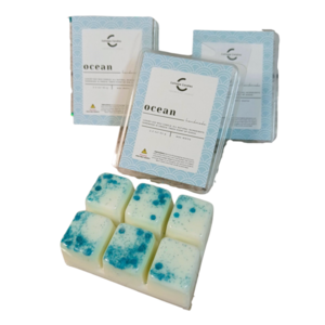 Wax melts σόγιας, άρωμα Ocean 65g - κερί σόγιας, αρωματικά χώρου, 100% φυτικό, waxmelts, wax melt liners