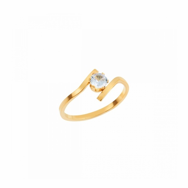 Ατσάλινο δαχτυλίδι σε Χρυσό χρωμα - ατσάλι, σταθερά, για γάμο, φθηνά