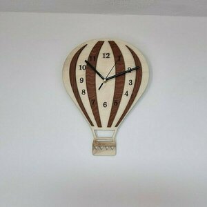 Παιδικό Ρολόι τοίχου ξύλινο αερόσταρο 35x25cm (2 αποχρώσεων) - ξύλο, κορίτσι, αγόρι, ρολόγια - 2