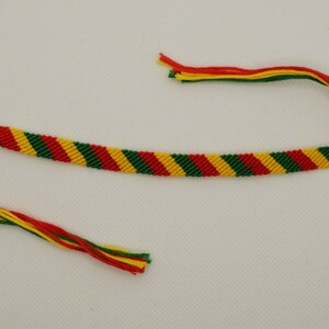 Χειροποίητο βραχιολάκι (Rastafarian 2) - νήμα, boho, χεριού, δώρο για αδερφό - 2