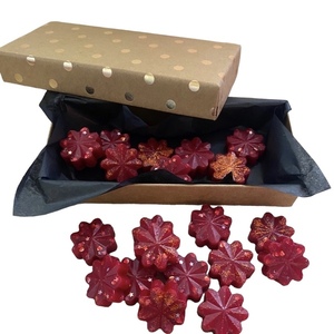 Wax melt λουλουδια με αρωμα μελομακαρονο σε υπεροχο κουτι συσκευασιας - ρεσώ & κηροπήγια, κεριά & κηροπήγια, δωρο για επέτειο, vegan κεριά
